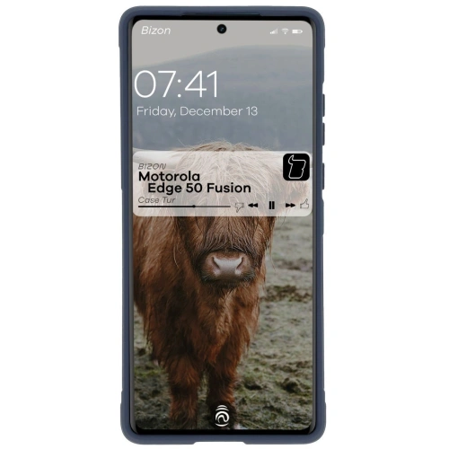 Pancerne etui Bizon Case Tur do Motorola Edge 50 Fusion granatowe