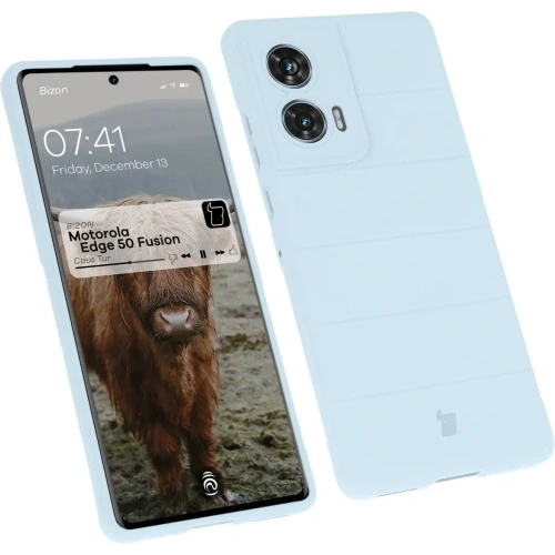 Pancerne etui Bizon Case Tur do Motorola Edge 50 Fusion jasnoniebieskie