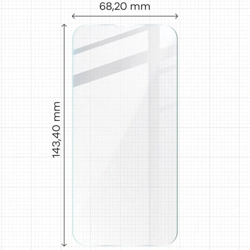 Elastyczne szkło hybrydowe Bizon Glass Mule do Apple iPhone 14