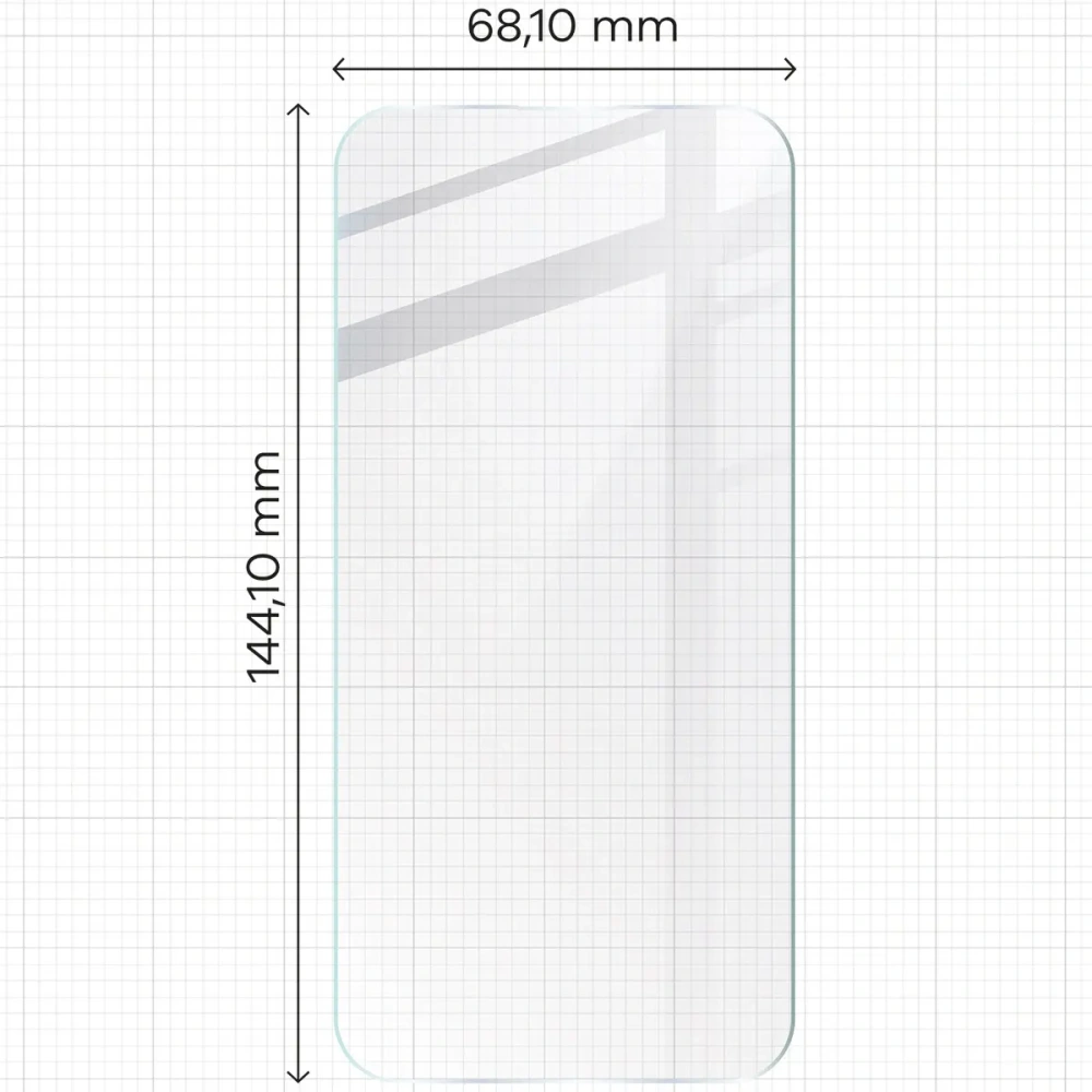 Wholesale Bizon Glass Mule Flexible hybrid glass Apple iPhone 15 - BIZ6803 - {ean13} - Hurt