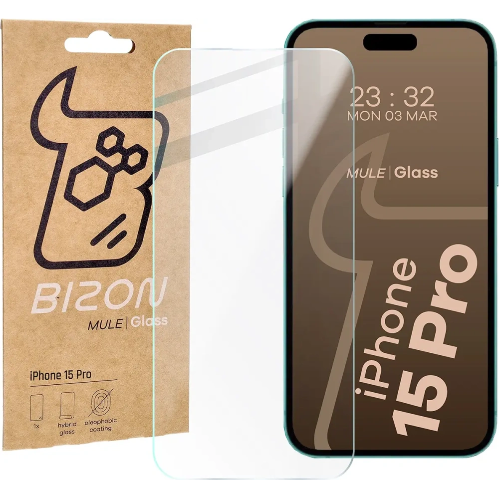 Hurtownia GSM - Bizon Glass Mule Apple iPhone 15 Pro - BIZ6805 - {ean13} - Hurt