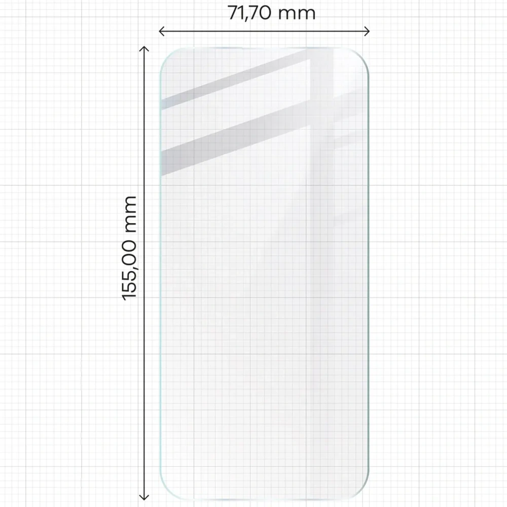Wholesale Bizon Glass Mule Flexible hybrid glass Apple iPhone 15 Pro Max - BIZ6806 - {ean13} - Hurt