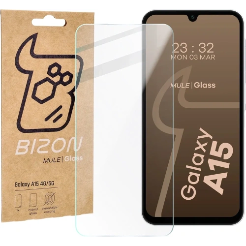 Elastyczne szkło hybrydowe Bizon Glass Mule do Samsung Galaxy A15 4G/5G
