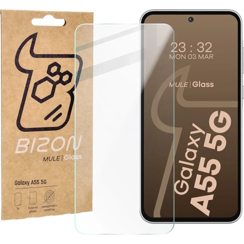 Elastyczne szkło hybrydowe Bizon Glass Mule do Samsung Galaxy A55 5G