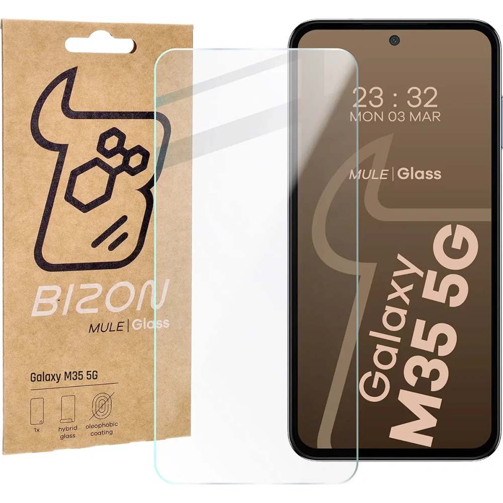 Wholesale Bizon Glass Mule Flexible hybrid glass Samsung Galaxy M35 5G - BIZ6810 - {ean13} - Hurt