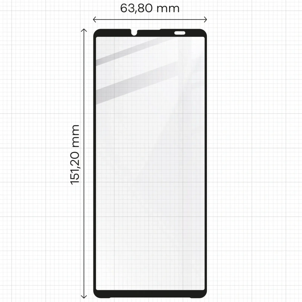 Hurtownia GSM - 2x Temperované sklo na obrazovku s rámečkem + sklo na fotoaparát Bizon Edge pro Xperia 10 VI - BIZ6815 - {ean13} - Hurt