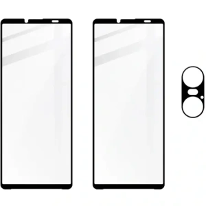 Wholesale Bizon Edge 2x tempered screen glass with frame + camera glass Xperia 10 VI - BIZ6815 - {ean13} - Hurt