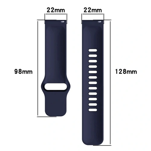 Silikonowy pasek Bizon Strap Watch Silicone do Xiaomi Redmi Watch 5 Lite / 5 Active granatowy