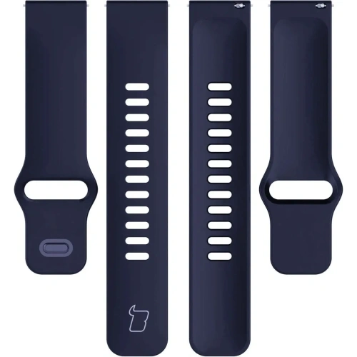 Silikonowy pasek Bizon Strap Watch Silicone do Xiaomi Redmi Watch 5 Lite / 5 Active granatowy