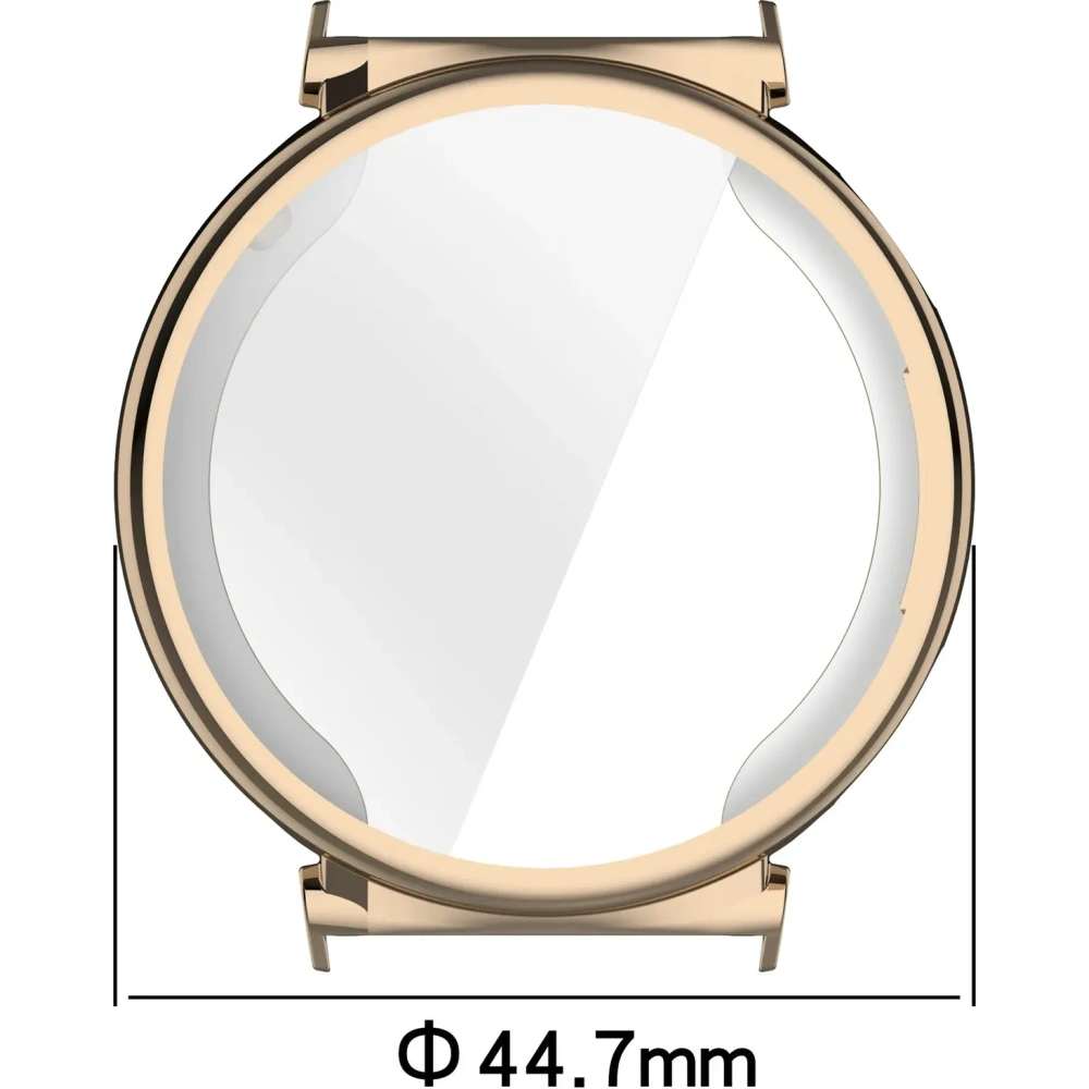 Etui z osłoną ekranu Bizon Case Watch Felipe do Huawei Watch GT 5 Pro 42 mm złote