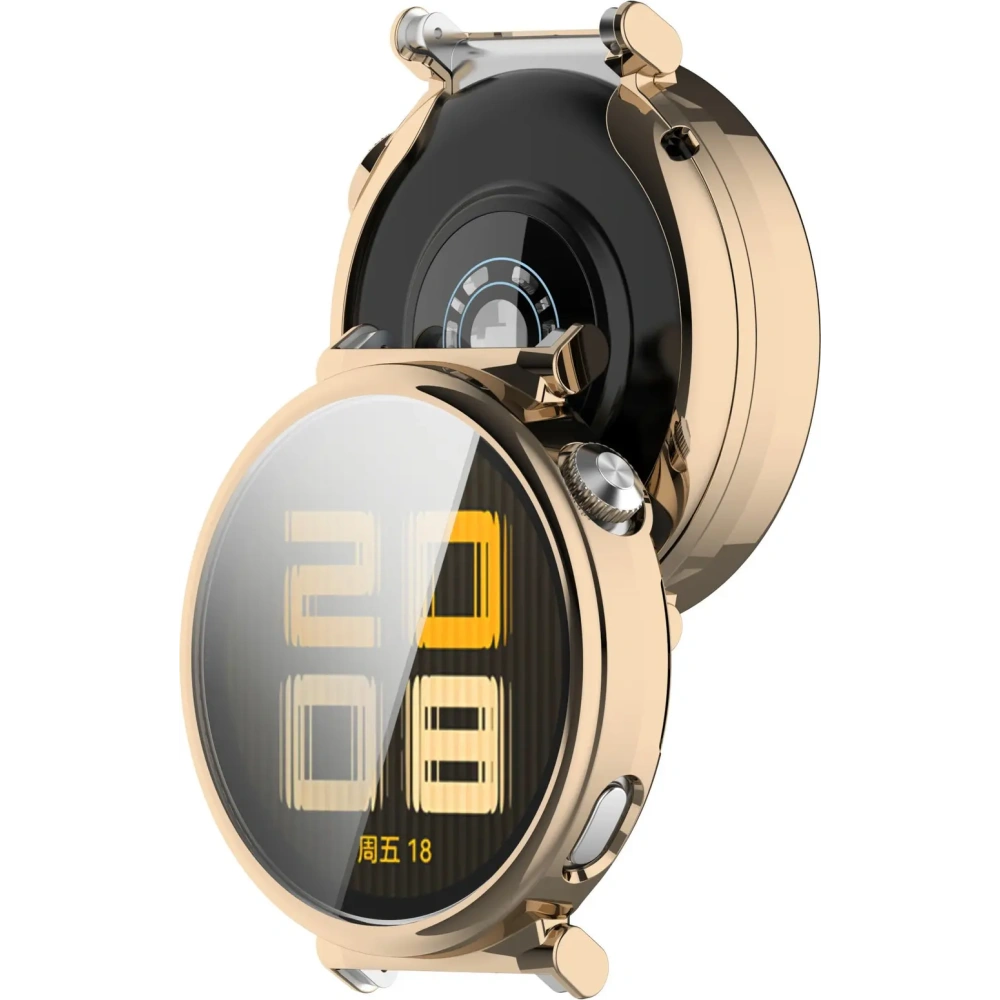 Etui z osłoną ekranu Bizon Case Watch Felipe do Huawei Watch GT 5 Pro 42 mm złote