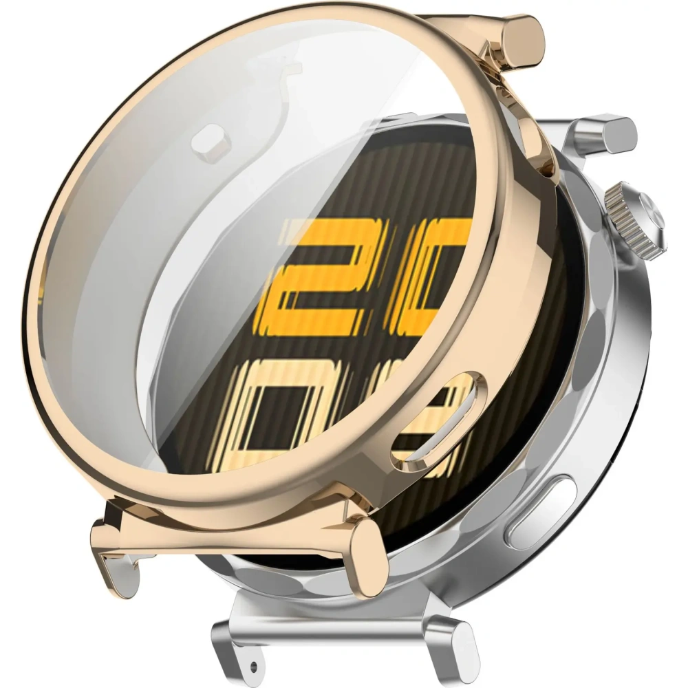 Etui z osłoną ekranu Bizon Case Watch Felipe do Huawei Watch GT 5 Pro 42 mm złote