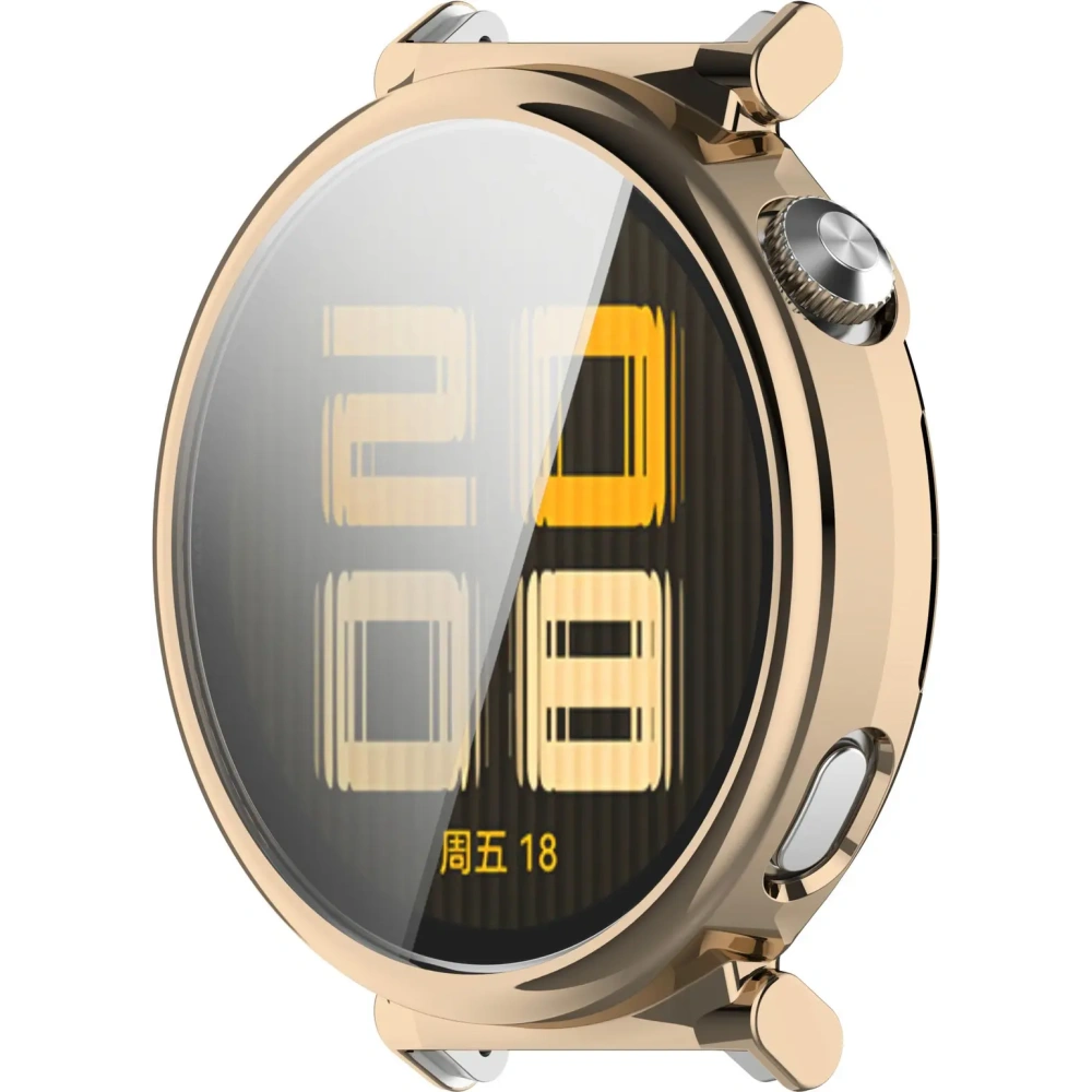 Etui z osłoną ekranu Bizon Case Watch Felipe do Huawei Watch GT 5 Pro 42 mm złote