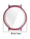 Etui z osłoną ekranu Bizon Case Watch Felipe do Huawei Watch GT 5 Pro 42 mm różowe