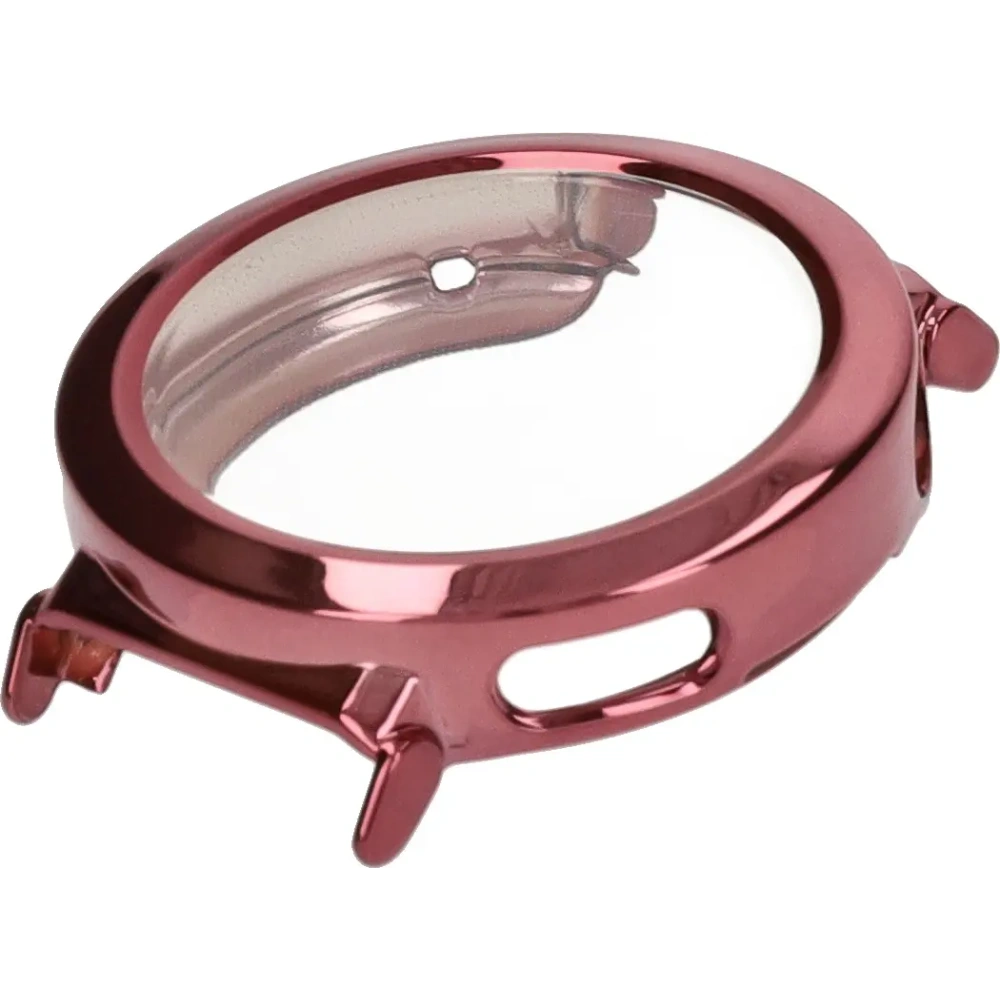 Etui z osłoną ekranu Bizon Case Watch Felipe do Huawei Watch GT 5 Pro 42 mm różowe