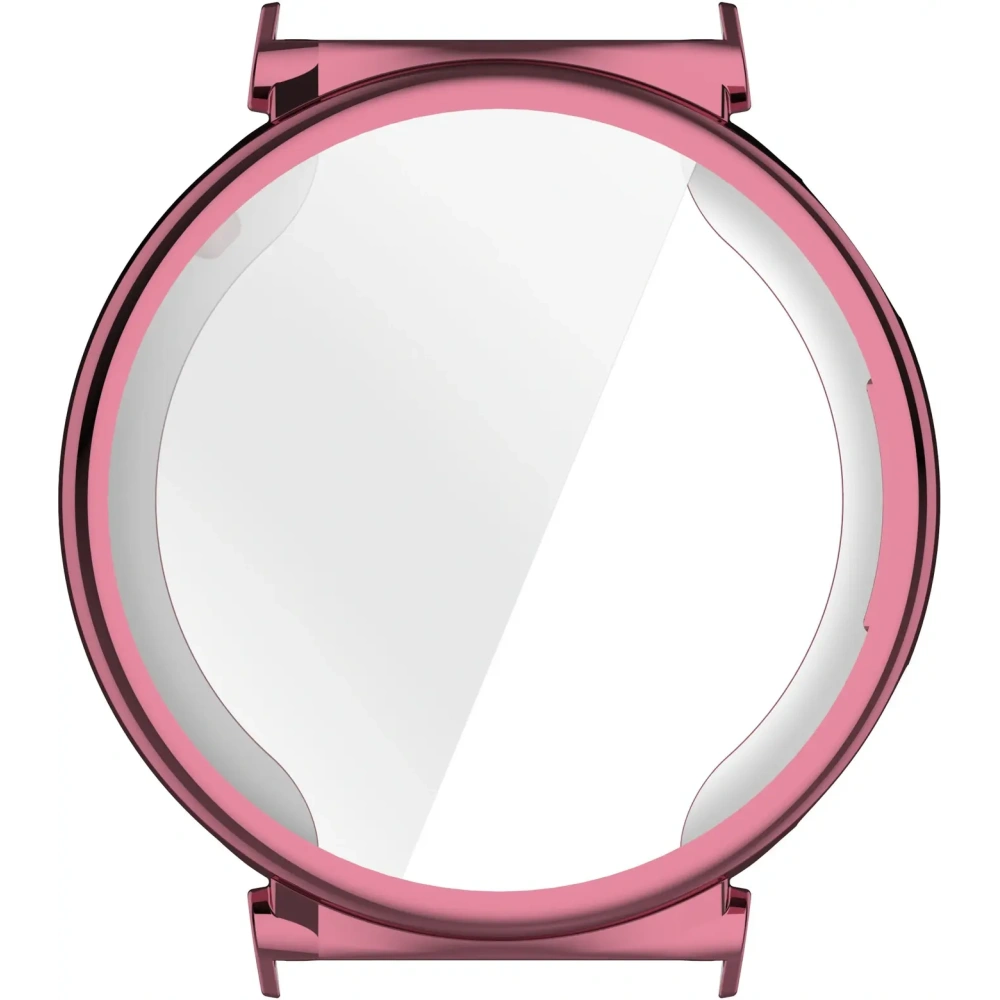 Etui z osłoną ekranu Bizon Case Watch Felipe do Huawei Watch GT 5 Pro 42 mm różowe