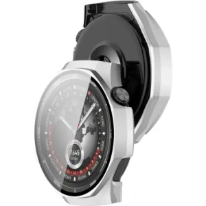 Hurtownia GSM - Bizon Case+Glass Óra Huawei Watch GT 5 Pro 46 mm ezüst selyemfényű - BIZ6828 - {ean13} - Hurt