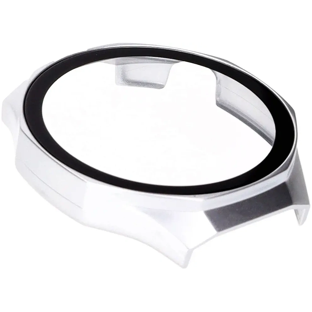 Wholesale Bizon Case+Glass Watch Huawei Watch GT 5 Pro 46 mm silver satin - BIZ6828 - {ean13} - Hurt