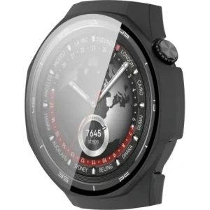 Hurtownia GSM - Etui ze szkłem do zegarka Bizon Case+Glass Watch do Huawei Watch GT 5 Pro 46 mm czarne matowe - BIZ6829 - {ean13} - Hurt