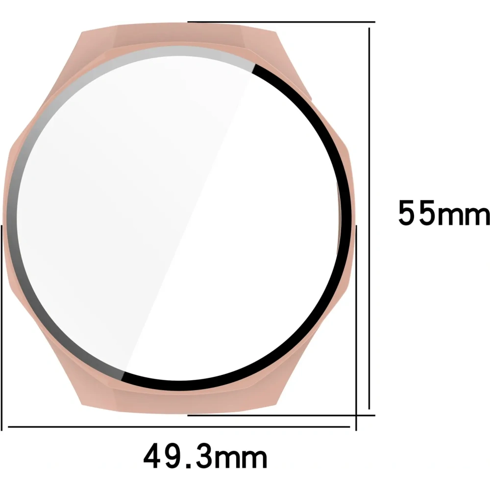 Hurtownia GSM - Etui ze szkłem do zegarka Bizon Case+Glass Watch do Huawei Watch GT 5 Pro 46 mm różowe - BIZ6836 - {ean13} - Hurt