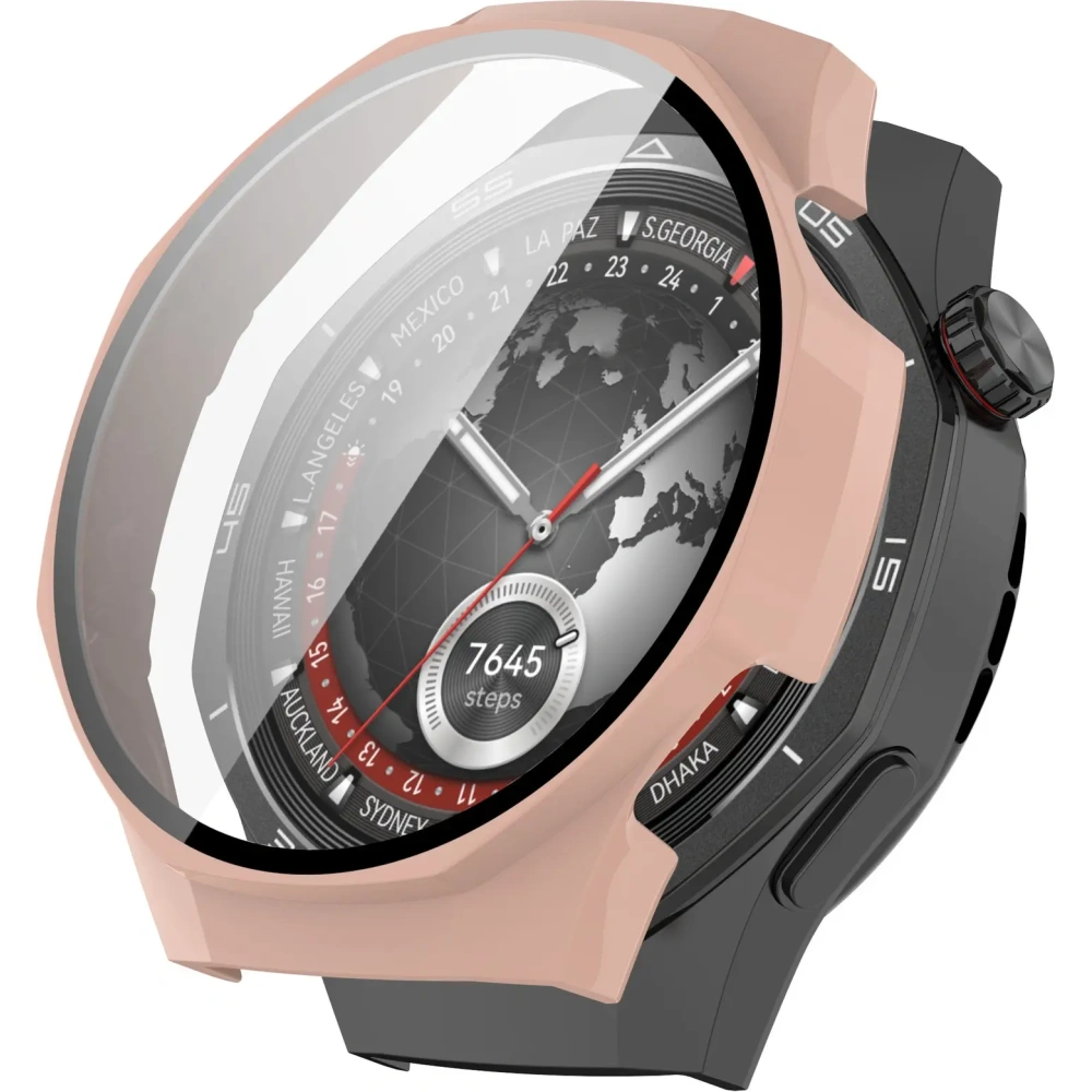 Hurtownia GSM - Etui ze szkłem do zegarka Bizon Case+Glass Watch do Huawei Watch GT 5 Pro 46 mm różowe - BIZ6836 - {ean13} - Hurt