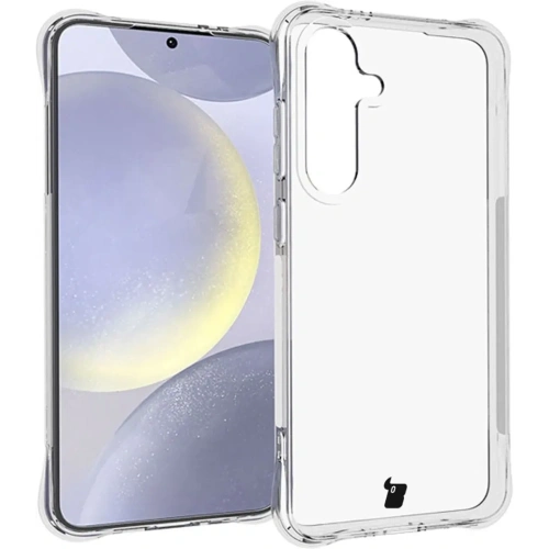 Etui + 2x szkło hartowane na ekran + szkło na obiektyw Bizon Case Clear Pack do Samsung Galaxy S24 FE