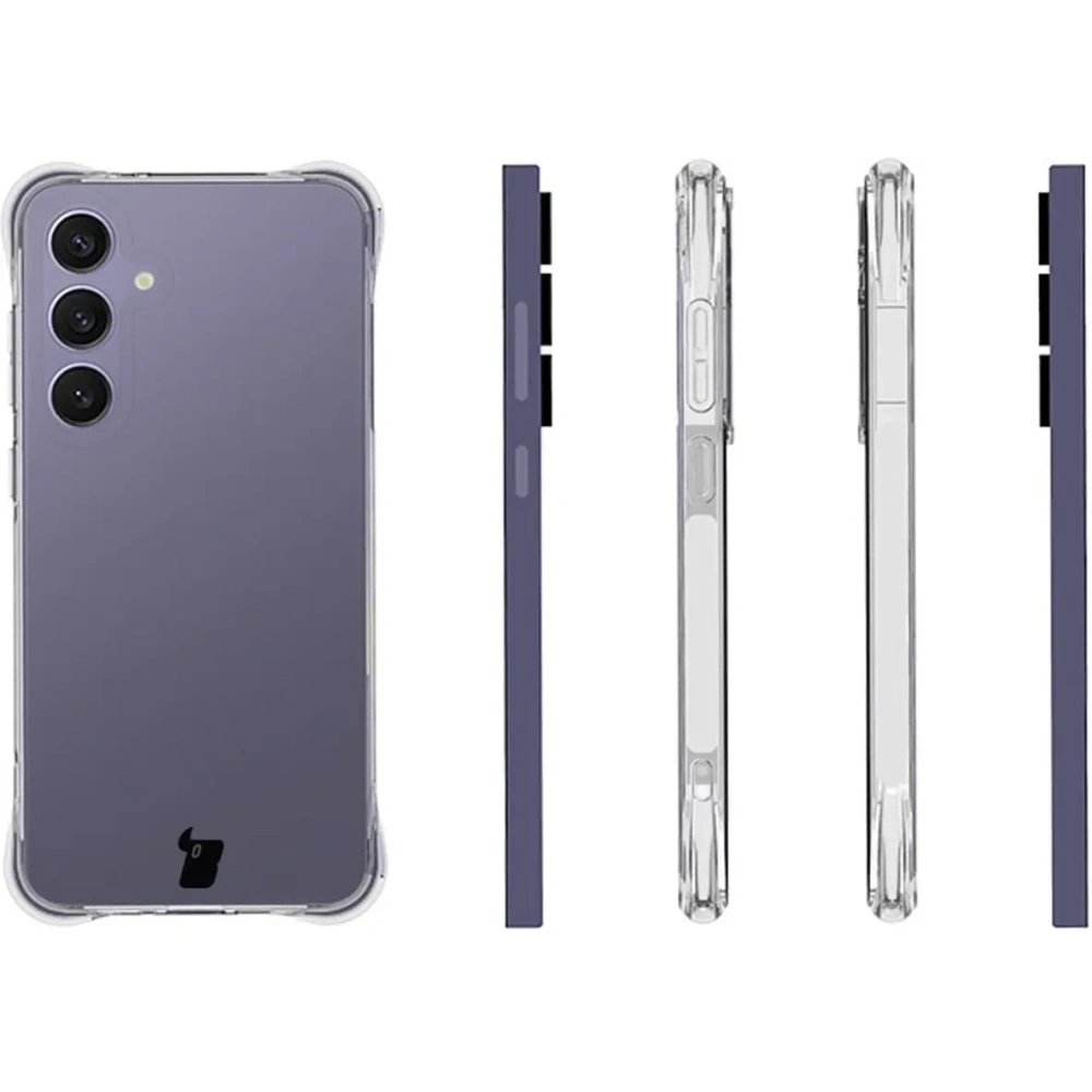 Hurtownia GSM - Bizon Case Clear Pack Hülle + 2x gehärtetes Glas + Linsen Glas Samsung Galaxy S24 FE - BIZ6841 - {ean13} - Hurt