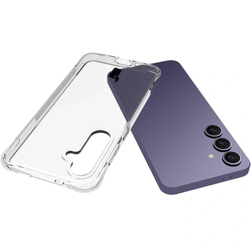 Etui + 2x szkło hartowane na ekran + szkło na obiektyw Bizon Case Clear Pack do Samsung Galaxy S24 FE