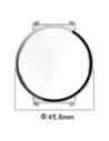 Wholesale Bizon Case+Glass Watch Huawei Watch GT 5 Pro 42 mm silver satin - BIZ6849 - {ean13} - Hurt