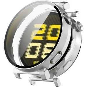 Hurtownia GSM - Bizon Case+Glass óra Huawei Watch GT 5 Pro 42 mm ezüst selyemfényű - BIZ6849 - {ean13} - Hurt