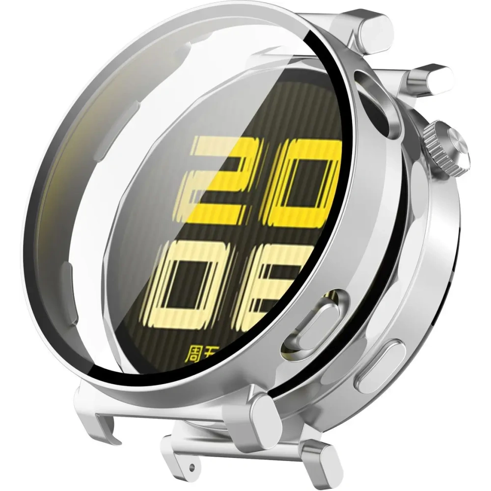 Hurtownia GSM - Bizon Case+Glass óra Huawei Watch GT 5 Pro 42 mm ezüst selyemfényű - BIZ6849 - {ean13} - Hurt
