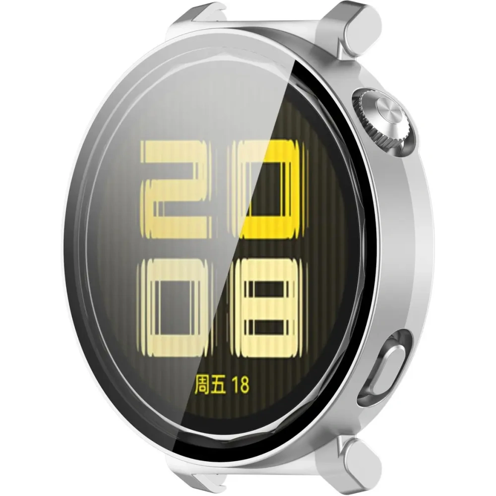Hurtownia GSM - Bizon Case+Glass óra Huawei Watch GT 5 Pro 42 mm ezüst selyemfényű - BIZ6849 - {ean13} - Hurt