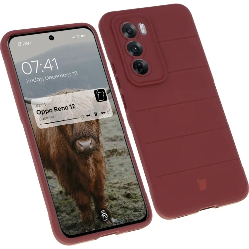 Pancerne etui Bizon Case Tur do Oppo Reno 12 ciemnofioletowe