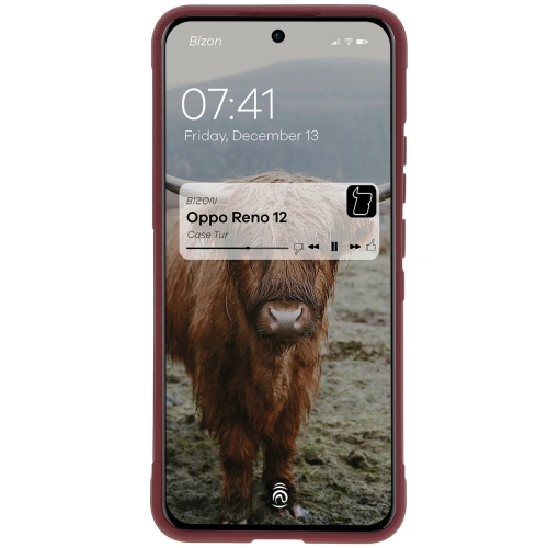 Pancerne etui Bizon Case Tur do Oppo Reno 12 ciemnofioletowe