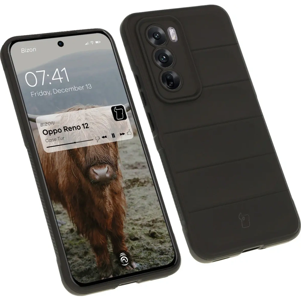 Hurtownia GSM - Pancerne etui Bizon Case Tur do Oppo Reno 12 czarne - BIZ6858 - {ean13} - Hurt