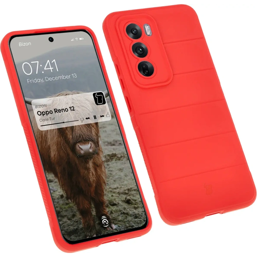 Hurtownia GSM - Pancerne etui Bizon Case Tur do Oppo Reno 12 czerwone - BIZ6859 - {ean13} - Hurt