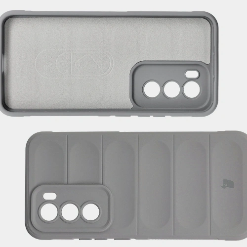 Pancerne etui Bizon Case Tur do Oppo Reno 12 jasnoszare