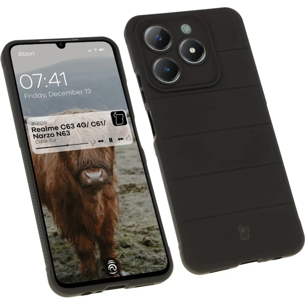 Hurtownia GSM - Pancerne etui Bizon Case Tur do Realme C63 4G/C61/Narzo N63 czarne - BIZ6864 - {ean13} - Hurt