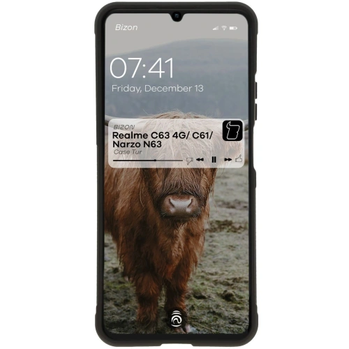 Pancerne etui Bizon Case Tur do Realme C63 4G/C61/Narzo N63 czarne