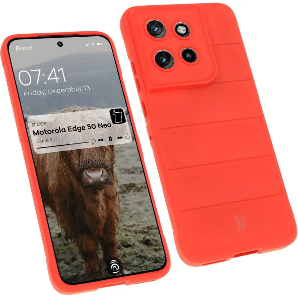 Hurtownia GSM - Bizon Caz Tur Motorola Edge 50 Neo roșu - BIZ6865 - {ean13} - Hurt