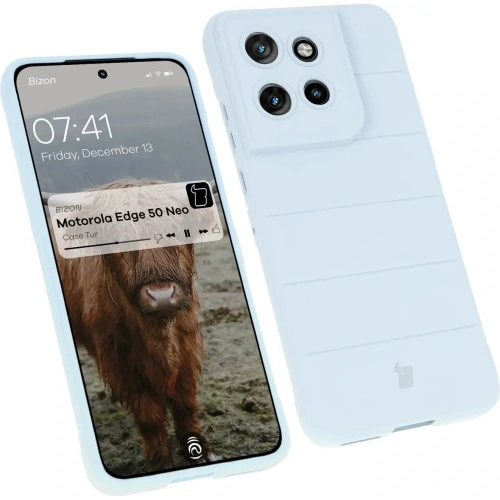 Pancerne etui Bizon Case Tur do Motorola Edge 50 Neo jasnoniebieskie