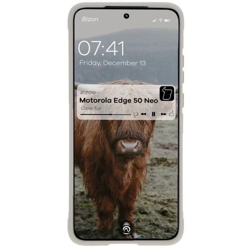 Pancerne etui Bizon Case Tur do Motorola Edge 50 Neo jasnoszare