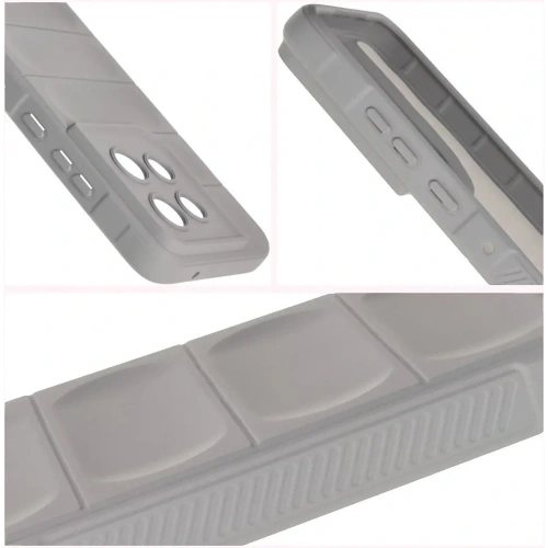 Pancerne etui Bizon Case Tur do Motorola Edge 50 Neo jasnoszare