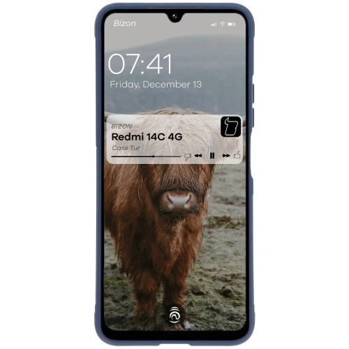 Pancerne etui Bizon Case Tur do Xiaomi Redmi 14C 4G / POCO C75 granatowe