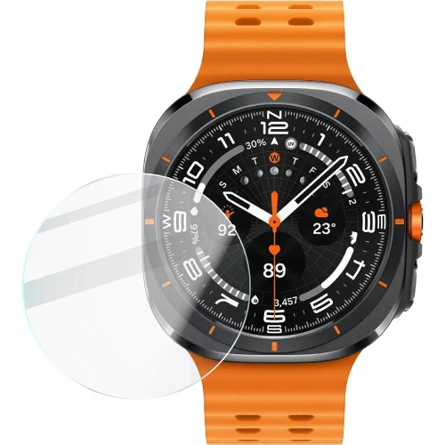 Elastyczne szkło hybrydowe Bizon Glass Watch Mule do Samsung Galaxy Watch Ultra 47 mm