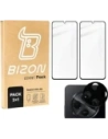 Wholesale Bizon Edge 2x tempered screen glass with frame + camera glass Xiaomi Redmi 14C 4G - BIZ6874 - {ean13} - Hurt