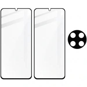 Wholesale Bizon Edge 2x tempered screen glass with frame + camera glass Xiaomi Redmi 14C 4G - BIZ6874 - {ean13} - Hurt