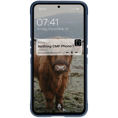 Pancerne etui Bizon Case Tur do Nothing CMF Phone 1 ciemnoniebieskie