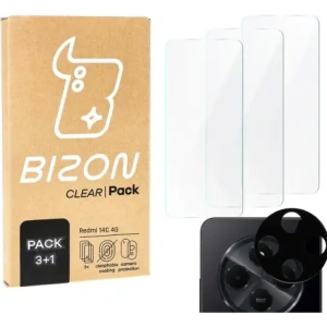 Hurtownia GSM - Bizon Clear 3x képernyő üveg + kamera üveg Xiaomi Redmi 14C 4G - BIZ6879 - {ean13} - Hurt