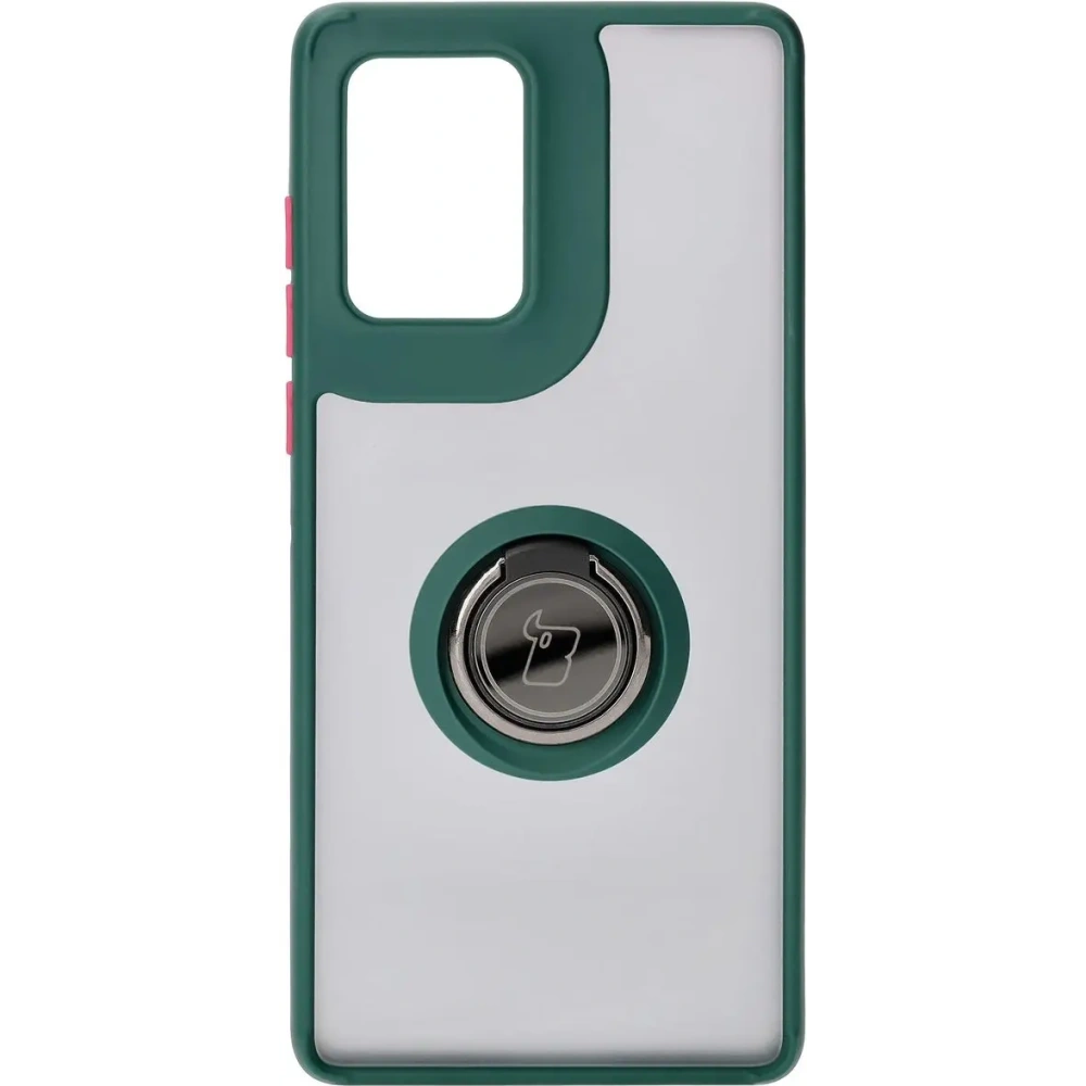 Hurtownia GSM - Bizon Case Hybrid Ring Motorola Edge 50 Fusion fumuriu cu un cadru verde închis - BIZ6880 - {ean13} - Hurt